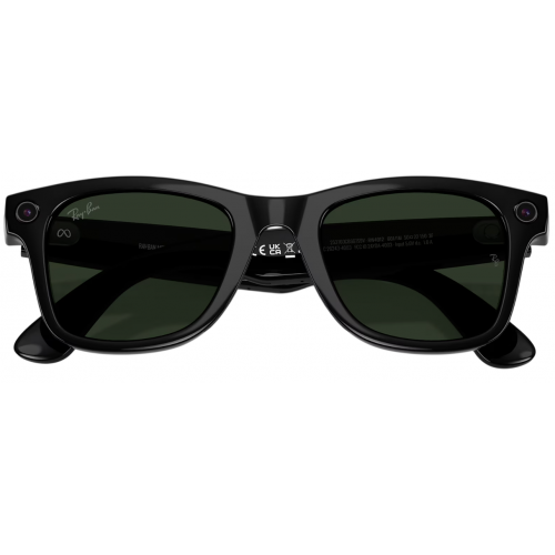 Умные очки Ray-Ban Meta* Wayfarer Gen 2 Shiny Black, Фотохромные линзы Clear to Graphite Green Transitions (RW4012), размер M